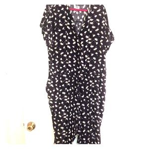 Old Navy .. Navy Blue Pant Romper